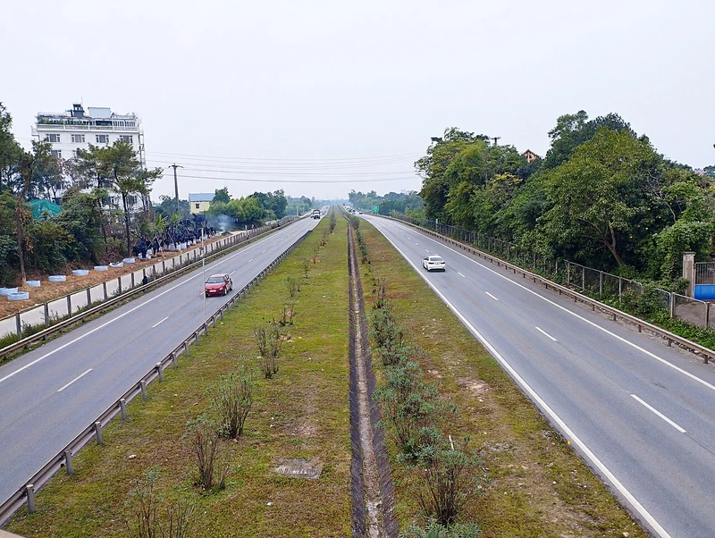 Đường cao tốc Hà Nội – Thái Nguyên tại Điềm Thụy