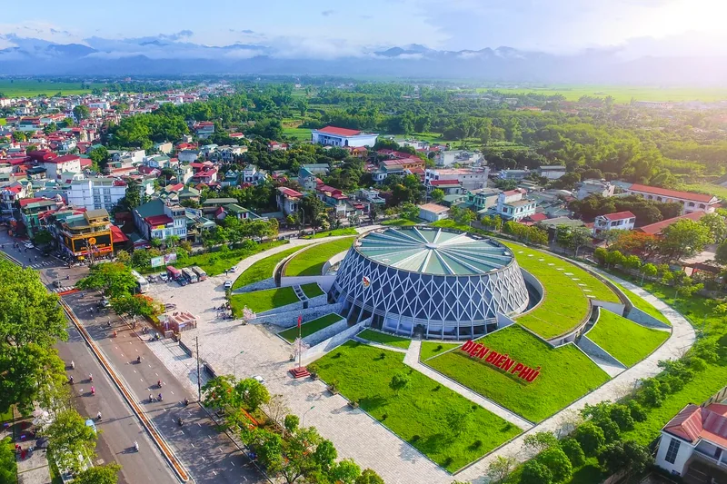 Bảo tàng Chiến thắng Điện Biên Phủ nhìn từ trên cao