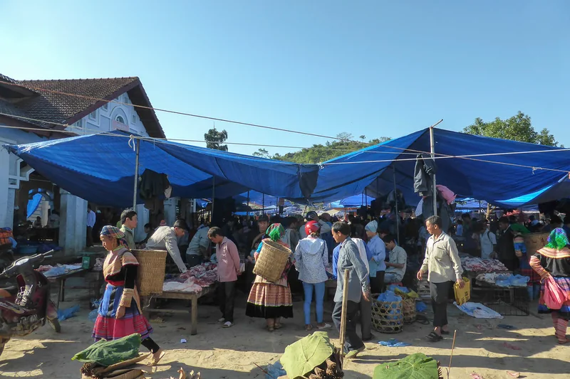 Không gian chợ phiên Bắc Hà