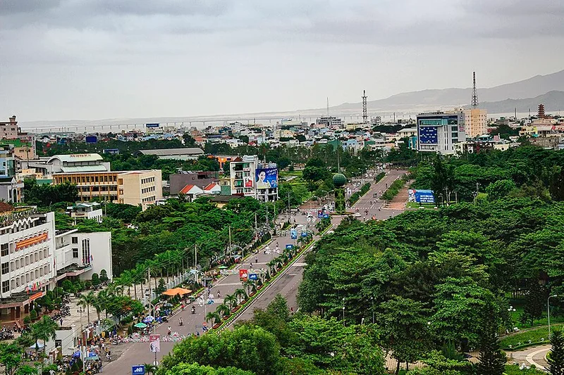 Thành phố Quy Nhơn nhìn từ cao