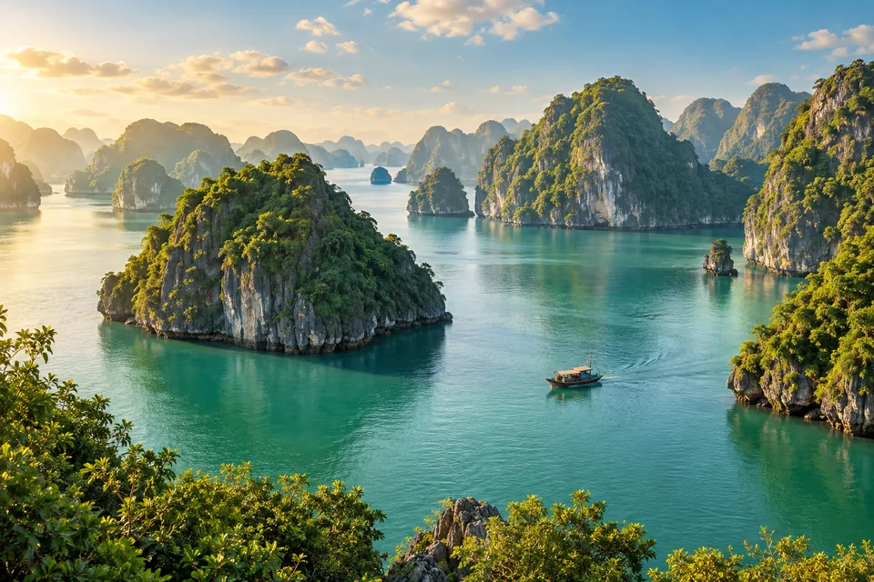 Ảnh minh họa cảnh quan Cát Bà cho trang tour du lịch Ngọc Hà Travel