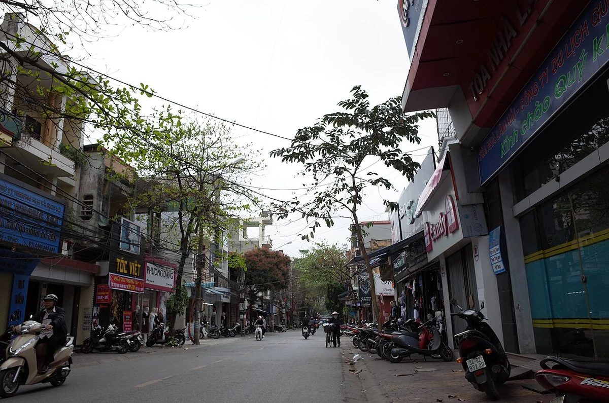 Phố Trương Mỹ nhìn về phố Mạc Thị Bưởi tại Hải Dương